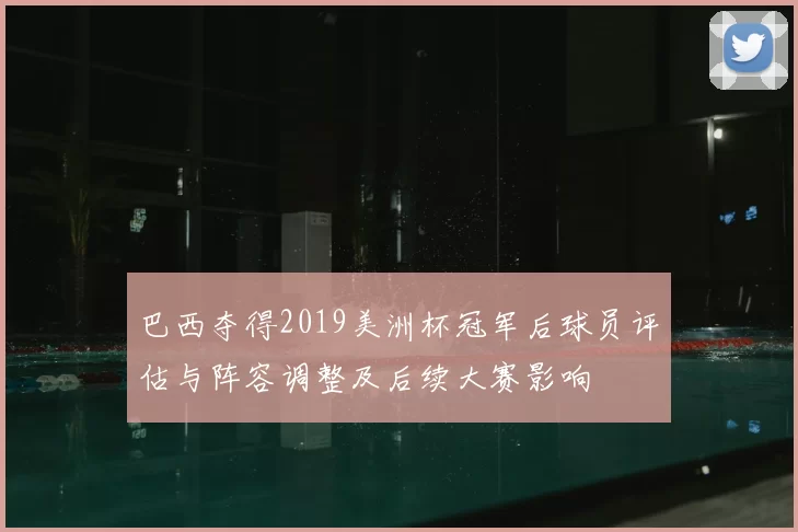 巴西夺得2019美洲杯冠军后球员评估与阵容调整及后续大赛影响